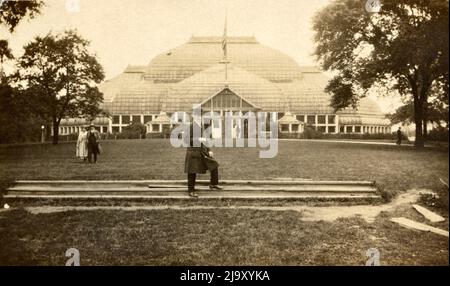 Chicago all'inizio del 1900s, Lincoln Park Conservatory, Chicago History, Lincoln Park History, Foto Stock