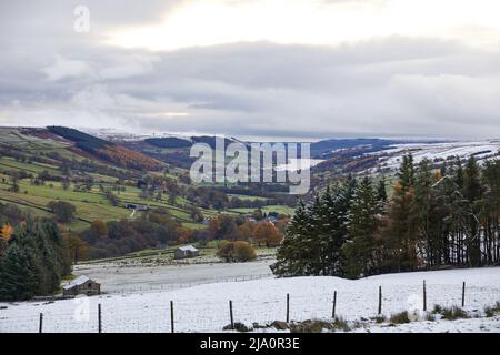 SCAR HOUSE RESERVOIR NIDD VALLEY Foto Stock