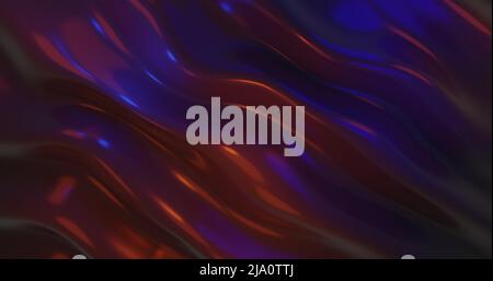 Immagine di più forme di liquido multicolore 3d ondeggianti e fluenti senza intoppi Foto Stock