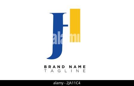 JH lettere alfabetiche iniziali logo monogramma Illustrazione Vettoriale