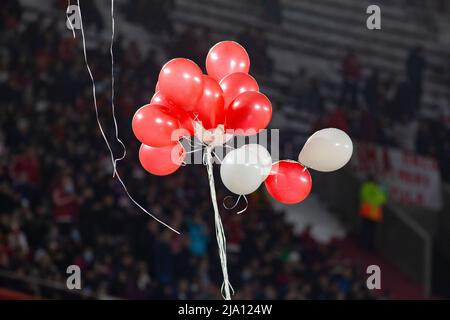 I giocatori di Fotball del River Plate Team Argentina giocano contro Alianza de Lima, per la Libertadores Cup. Foto Stock