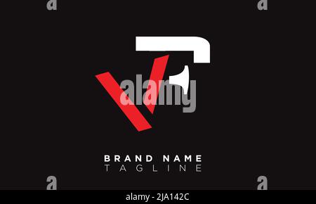 VF lettere alfabetiche iniziali logo monogramma Illustrazione Vettoriale