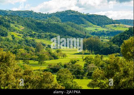 La vita rurale a Serra Catarinense, Santa Catarina, Brasile Foto Stock