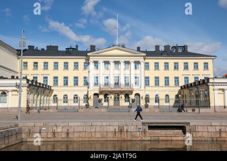 Il palazzo presidenziale di Helsinki, Finlandia Foto Stock