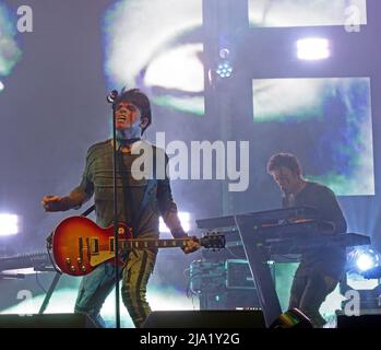 Gary Numan, sul palco, Intruder Tour 2022, Albert Hall music venue, 27 Peter St, Manchester, Inghilterra, UK, M2 5QR Foto Stock