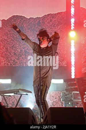 Gary Numan, sul palco, Intruder Tour 2022, Albert Hall music venue, 27 Peter St, Manchester, Inghilterra, UK, M2 5QR Foto Stock