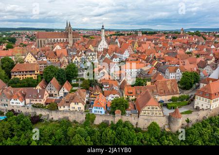 Rothenburg ob der Tauber, Germania Foto Stock