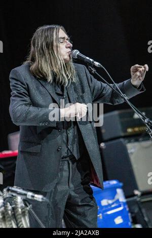 Milano Italia. 26 maggio 2022. Il gruppo musicale sperimentale tedesco EINSTURZENDE NEUBAUTEN si esibisce dal vivo ad Alcatraz per presentare il loro ultimo album "Alles in allem". Foto Stock