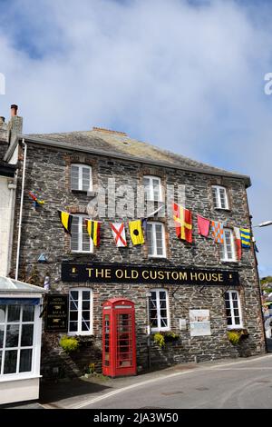 The Old Custom House (Hotel) Quayside Padstow Cornovaglia Inghilterra regno unito Foto Stock