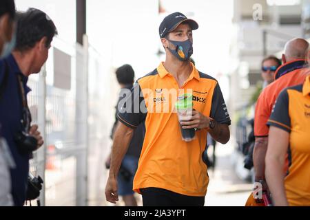 Monte-Carlo, Monaco. 27th maggio 2022. RICCIARDO Daniel (aus), McLaren F1 Team MCL36, ritratto durante il Gran Premio di Formula 1 de, Monaco., . FIA Formula uno World Championship, sul circuito di Monaco, dal 27 al 29 maggio 2022 a Monte-Carlo, Monaco - Foto: Antonin Vincent/DPPI/DPPI/LiveMedia Credit: Independent Photo Agency/Alamy Live News Foto Stock