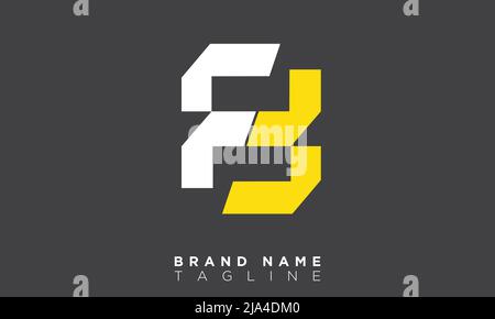 Lettere alfabetiche iniziali logo monogramma FF Illustrazione Vettoriale