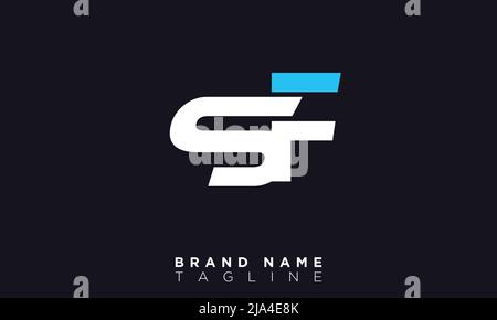 Lettere alfabetiche iniziali logo monogramma SF, FS, S e F. Illustrazione Vettoriale