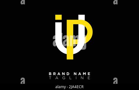 Lettere alfabetiche iniziali logo monogramma SU, PU, U e P. Illustrazione Vettoriale