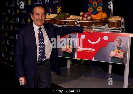 CIUDAD DE MEXICO, MESSICO - 26 MAGGIO 2022: Presentación de la serie Supertitlán en Azteca Estudios, 26 maggio 2022 en Ciudad de México, México. Foto Stock