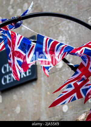 Il villaggio di Alfriston si prepara per le celebrazioni giubilari della Regina Elisabetta del 70th Foto Stock