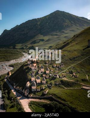 Città di morti a Dargavs in Northen Ossezia, regione del Caucaso russo Foto Stock
