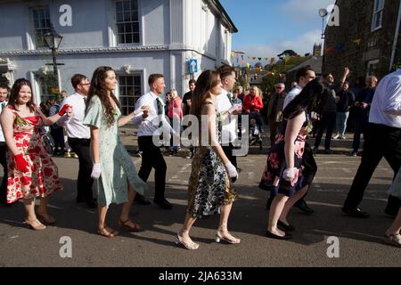 La danza del mattino al Flora Day 2022 Foto Stock