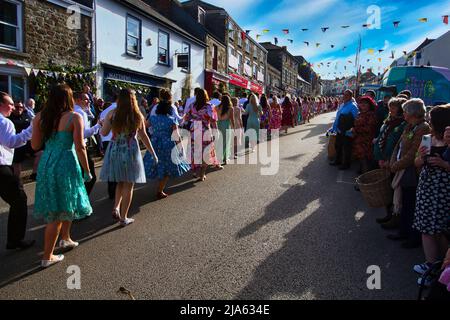 La danza del mattino al Flora Day 2022 Foto Stock