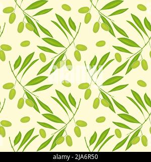 Olive di colore verde e giallo. Illustrazione vettoriale Illustrazione Vettoriale