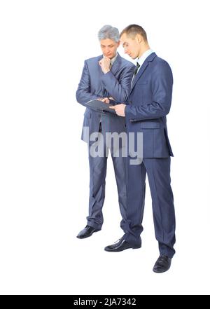 Due uomini d'affari concludono un accordo. Foto Stock