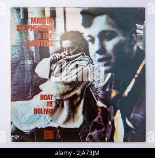 LP Cover of Boat to Bolivia, l'album di debutto di Martin Stephenson e The Daintee, uscito nel 1986 Foto Stock