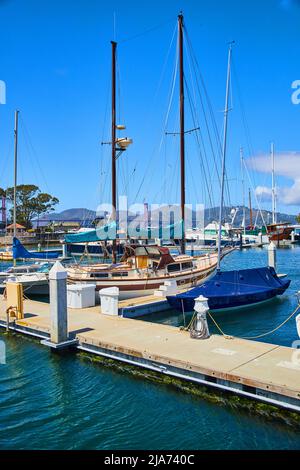 Porto in California vicino al Golden Gate Bridge Foto Stock