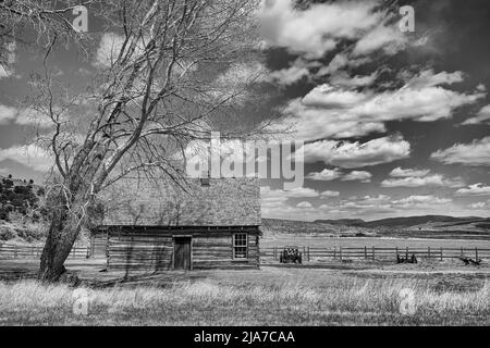 Casa d'infanzia di Butch Cassidy a Circleville, Utah Foto Stock