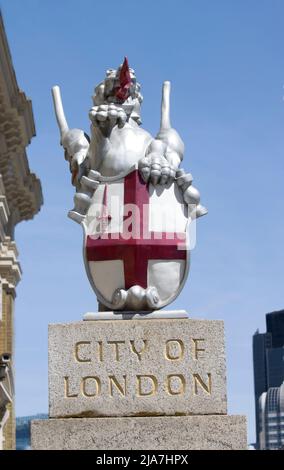 City of London Boundary Marker Londra Foto Stock