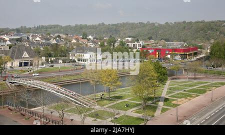 Vista del drone, Saint-lo, Normandia, Francia Foto Stock