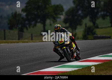 In MotoGP durante la classifica MotoGP™ FP1, MotoGP d'Italia - al Mugello Circuit il 27 maggio 2022 a Scarperia, Italia. Foto Stock