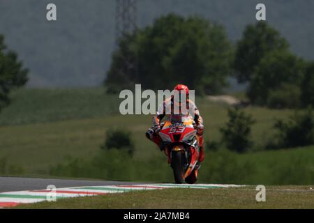 In MotoGP durante la classifica MotoGP™ FP1, MotoGP d'Italia - al Mugello Circuit il 27 maggio 2022 a Scarperia, Italia. Foto Stock