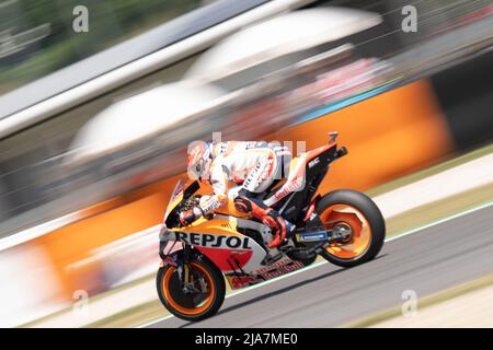 In MotoGP durante la classifica MotoGP™ FP1, MotoGP d'Italia - al Mugello Circuit il 27 maggio 2022 a Scarperia, Italia. Foto Stock