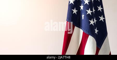 Flag USA con spazio di copia Foto Stock
