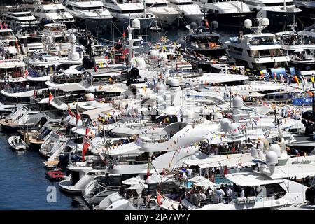 27.05.2022, circuito di Monaco, Monte Carlo, FORMULA 1 GRAN PREMIO DI MONACO 2022&#XA; , im Bild&#XA;Boote und Yachten im Hafen von Monaco. Foto Stock