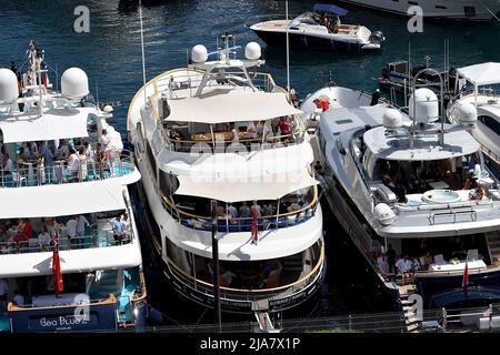 27.05.2022, circuito di Monaco, Monte Carlo, FORMULA 1 GRAN PREMIO DI MONACO 2022&#XA; , im Bild&#XA;Boote und Yachten im Hafen von Monaco. Foto Stock