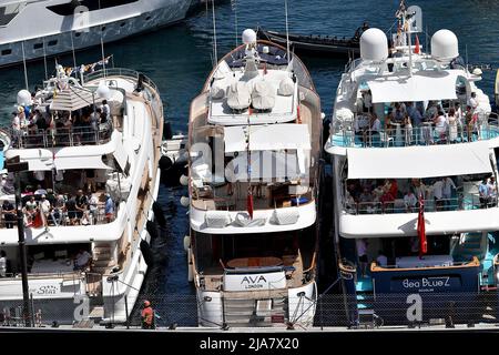 27.05.2022, circuito di Monaco, Monte Carlo, FORMULA 1 GRAN PREMIO DI MONACO 2022&#XA; , im Bild&#XA;Boote und Yachten im Hafen von Monaco. Foto Stock