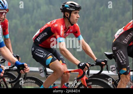 Mikel Landa Meana, Bahrain Victorius durante il giro d'Italia 2022 - tappa 20 - Belluno - Marmolada, giro d'Italia a Marmolada/Passo Fedaia, maggio 28 2022 Foto Stock