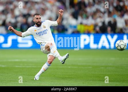 Il Dani Carvajal del Real Madrid durante la finale della UEFA Champions League allo Stade de France di Parigi. Data foto: Sabato 28 maggio 2022. Foto Stock