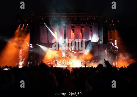 Verona, Italia. 28th maggio 2022. Il cantante italiano Elisa alias Elisa Toffoli durante i suoi concerti live nell'Arena di Verona, per Back to the Future tour 2022 in Heros Festival 2022 Credit: Roberto Tommasini/Alamy Live News Foto Stock