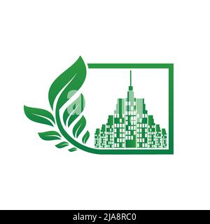 Energia naturale per l'Ecologia e l'ambiente aiuta il mondo con idee ecocompatibili Illustrazione Vettoriale
