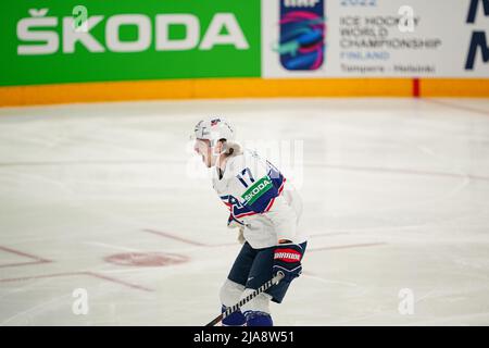 Tampere, Finlandia. 28th maggio 2022. (Stati Uniti) durante il Campionato Mondiale di hockey su ghiaccio IIHF - semifinale - Finlandia vs USA, Hockey su ghiaccio a Tampere, Finlandia, Maggio 28 2022 Credit: Independent Photo Agency/Alamy Live News Foto Stock