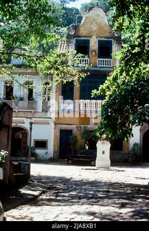 Largo do Boticário (Piazza dell'Apothecario) a Rio de Janeiro, Brasile 1980 Foto Stock