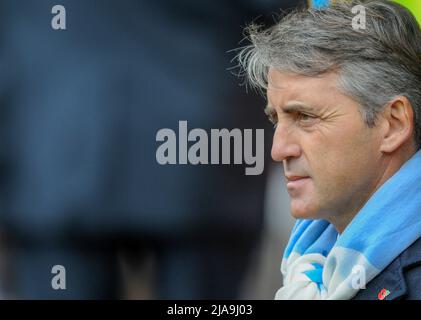 Manchester City Manager Roberto Mancini 2010 Foto Stock