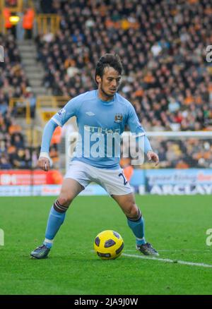 Manchester City David Silva 2010 Foto Stock