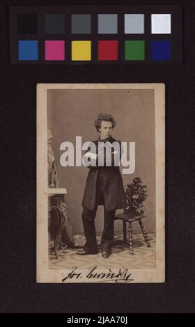 Josef Lewinsky (1835-1907), attore. Ludwig Angerer (1827-1879), fotografo Foto Stock