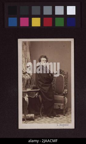 Joseph Lewinsky (1835-1907), attore. Ludwig Angerer (1827-1879), fotografo Foto Stock