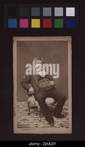 Alexandre Dumas il Vecchio (1802-1870), scrittore. Dagron & Cie, fotografo Foto Stock