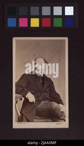 Friedrich Wilhelm Hackländer, (1816-1877), scrittore. Joseph Albert (1825-1886), fotografo Foto Stock