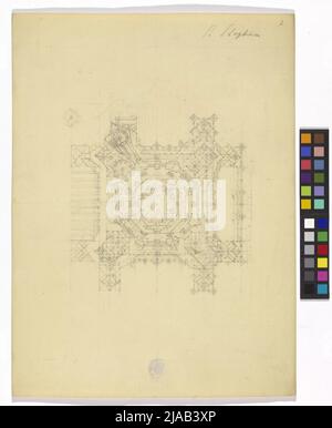 Ref.: 'La Cattedrale di Santo Stefano a Vienna'. Santo Stefano, torre sud, proiezione. Georg Christoph (Christian) Wilder (1797-1855), cassetto Foto Stock