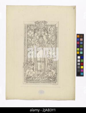 Ref.: 'La Cattedrale di Santo Stefano a Vienna'. Santo Stefano, imperatore sepolcro Friedrich III, Grab bar. Georg Christoph (Christian) Wilder (1797-1855), cassetto Foto Stock